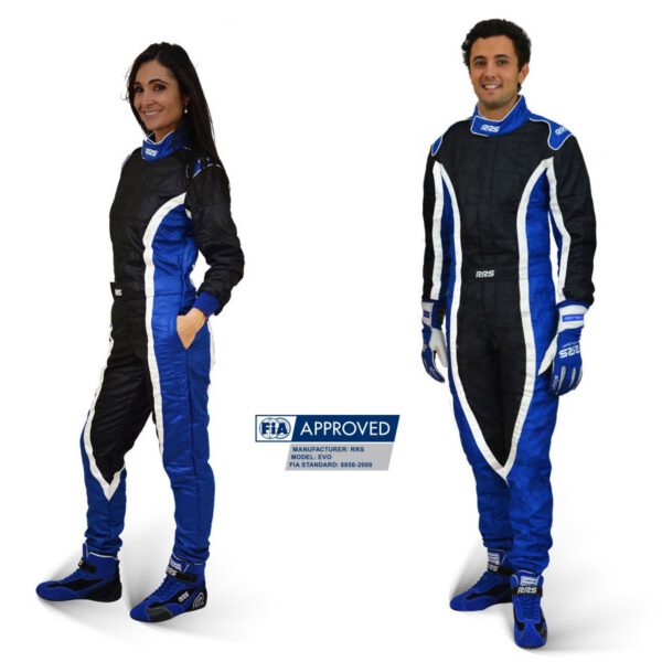 RRS tulekindel FIA EVO Victory kombinesoon (must/sinine)