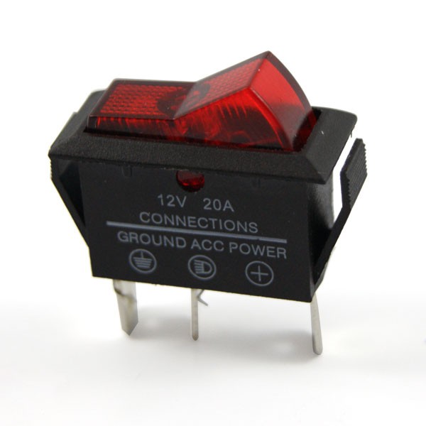 12V 20A punane lüliti