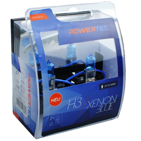 Powertec Xenon Blue H3 12V DUO
