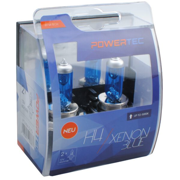 Powertec Xenon Blue H4 12V DUO