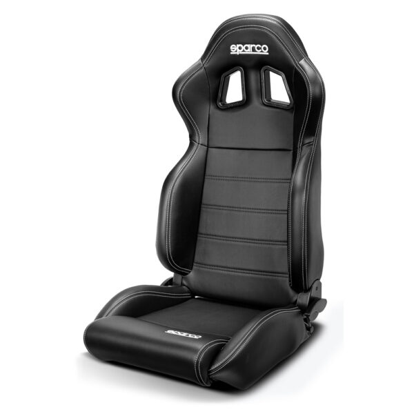 Sparco R100 nahast (must)