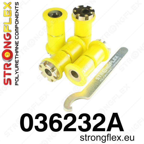 036232A: StrongFlex tagasilla camber/toe polüretaan pukside komplekt