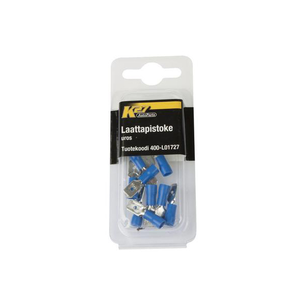 Juhtmeotsik (isane) 6.3mm - 10tk