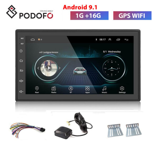 Podofo 2 DIN Android raadio