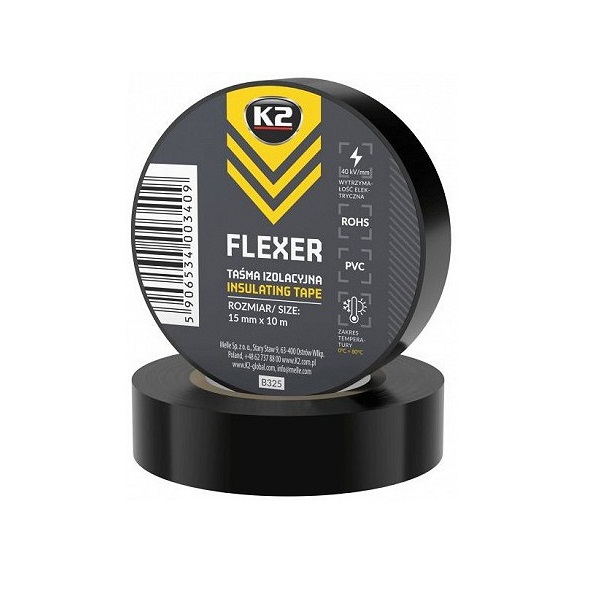 K2 Flexer isoleerteip 15mm x 10m