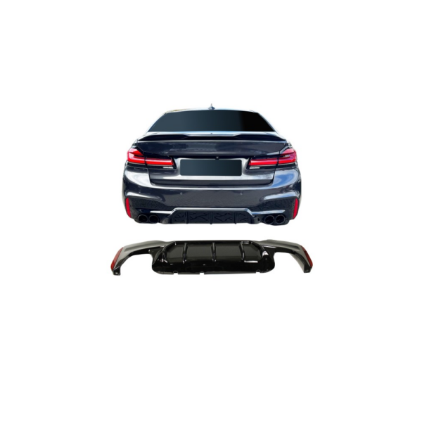 Rear diffusor M Sport Look, Läikiv must BMW 5 Series G30 / G31 LCI 2021+