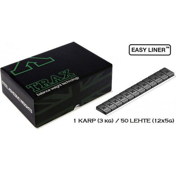 TRAX liimitavad tasakaalud 3kg - Mustad