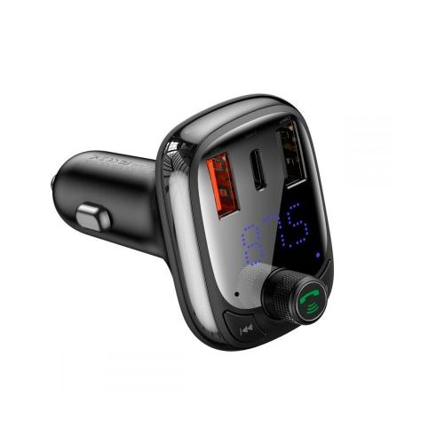Baseus FM Transmitter 2xUSB+USB-C 12/24V
