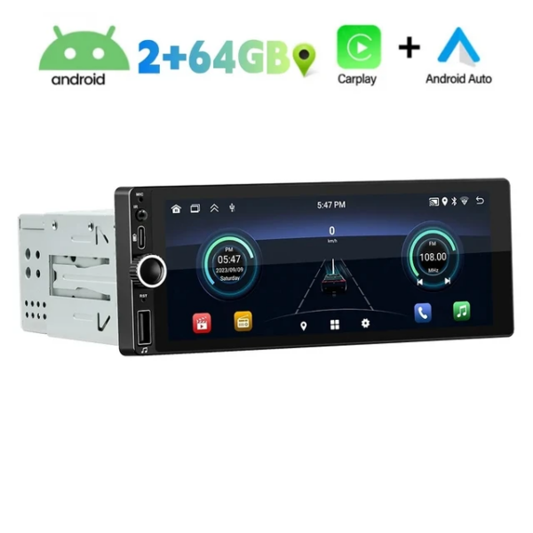 Podofo 1DIN Android/Carplay raadio