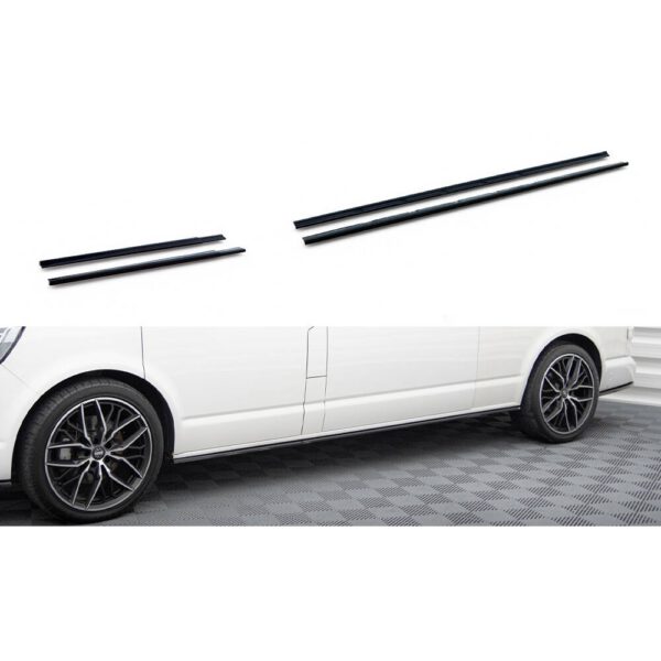 VW Transporter T6 Long (Facelift) küljekarbi splitterid – Maxton