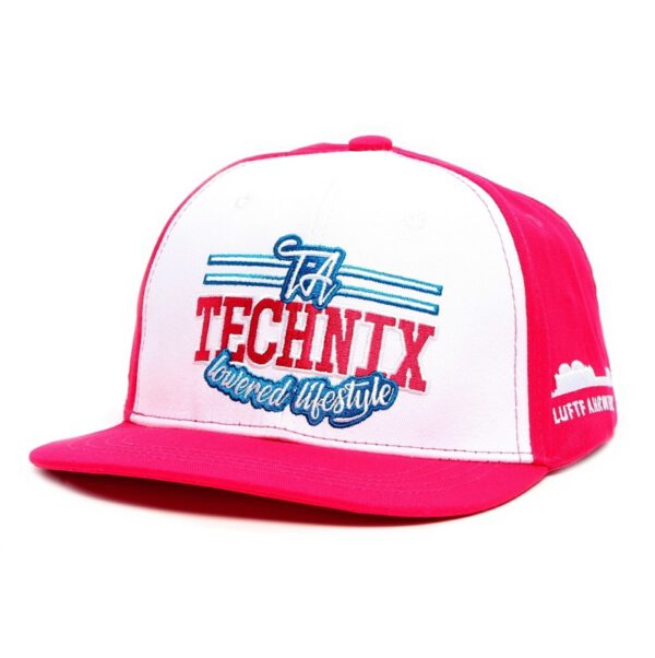TaTechnix snapback cap - pink/white
