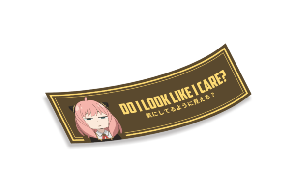 Slap Sticker Do I look like I care?