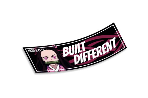 Slap Sticker Built Different girl