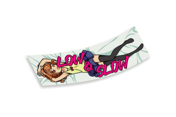 Slap Sticker Low and Slow laying girl