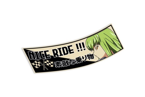 Slap Sticker Nice Ride