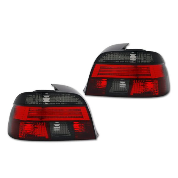 BMW E39 sedaan "red/smoke" tagatuled