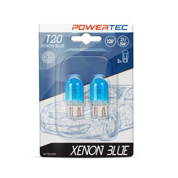 Powertec Xenon Blue W21/5W T20