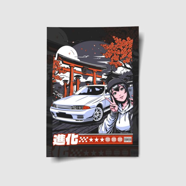 Skyline R32 Japan Poster