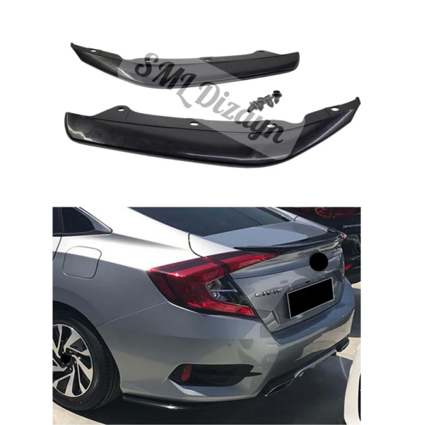 Honda Civic X tagumise stange ääre splitterid