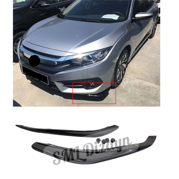 Honda Civic X esimese stange ääre splitterid