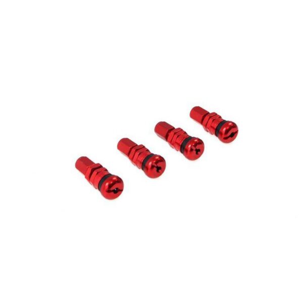 Alumiinium ventiilid (4tk) - Punased