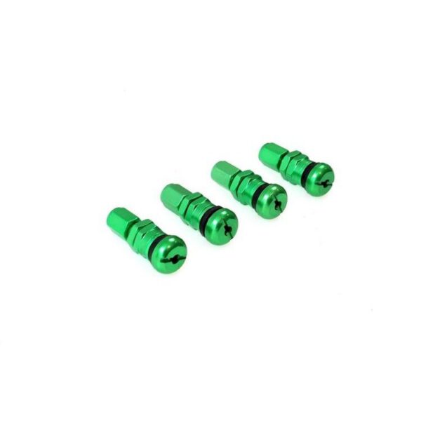 Alumiinium ventiilid (4tk) - Rohelised