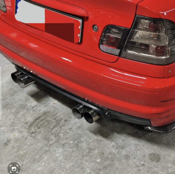 BMW E46 sedaan M3 tagumise stange difuusor