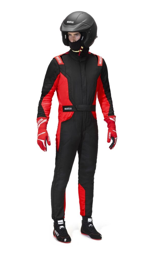 Sparco Sprint FIA kombe – Must/Punane