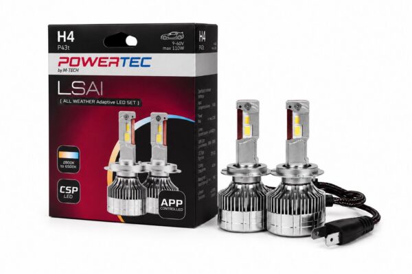 PowerTec (APP’ga kontrollitavad) LSAI LED pirnid – H4
